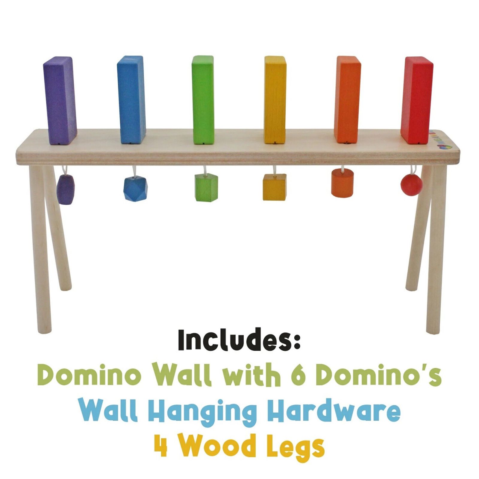 Wooden Falling Domino Wall/Stand