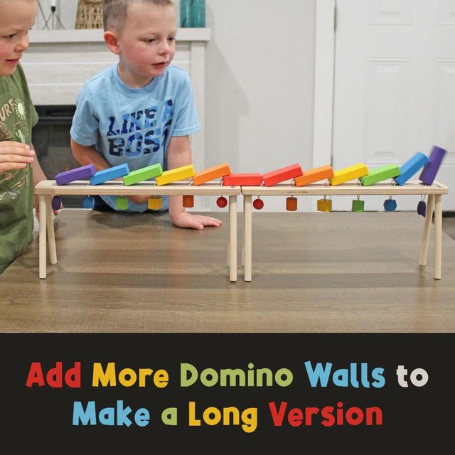 Wooden Falling Domino Wall/Stand