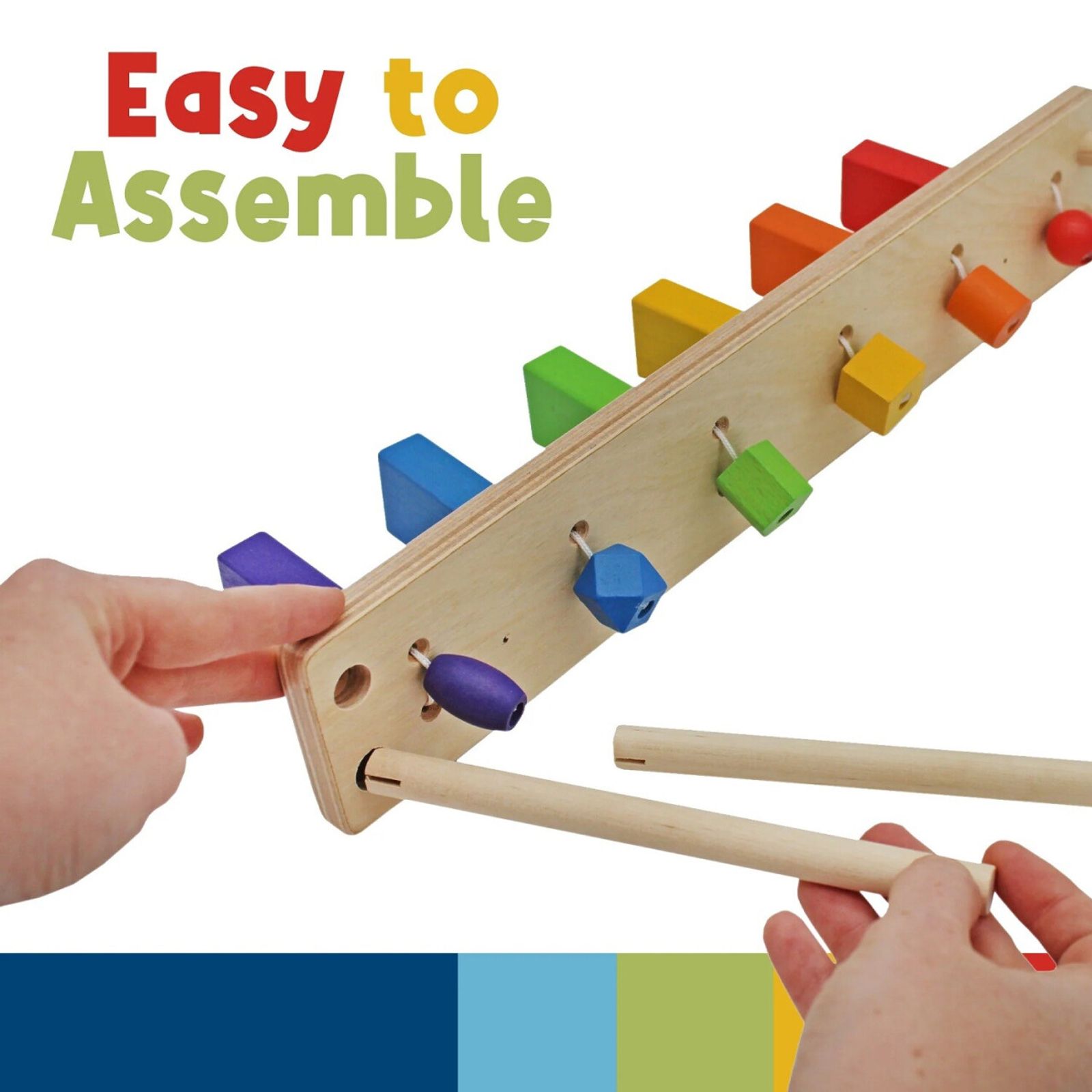 Wooden Falling Domino Wall/Stand