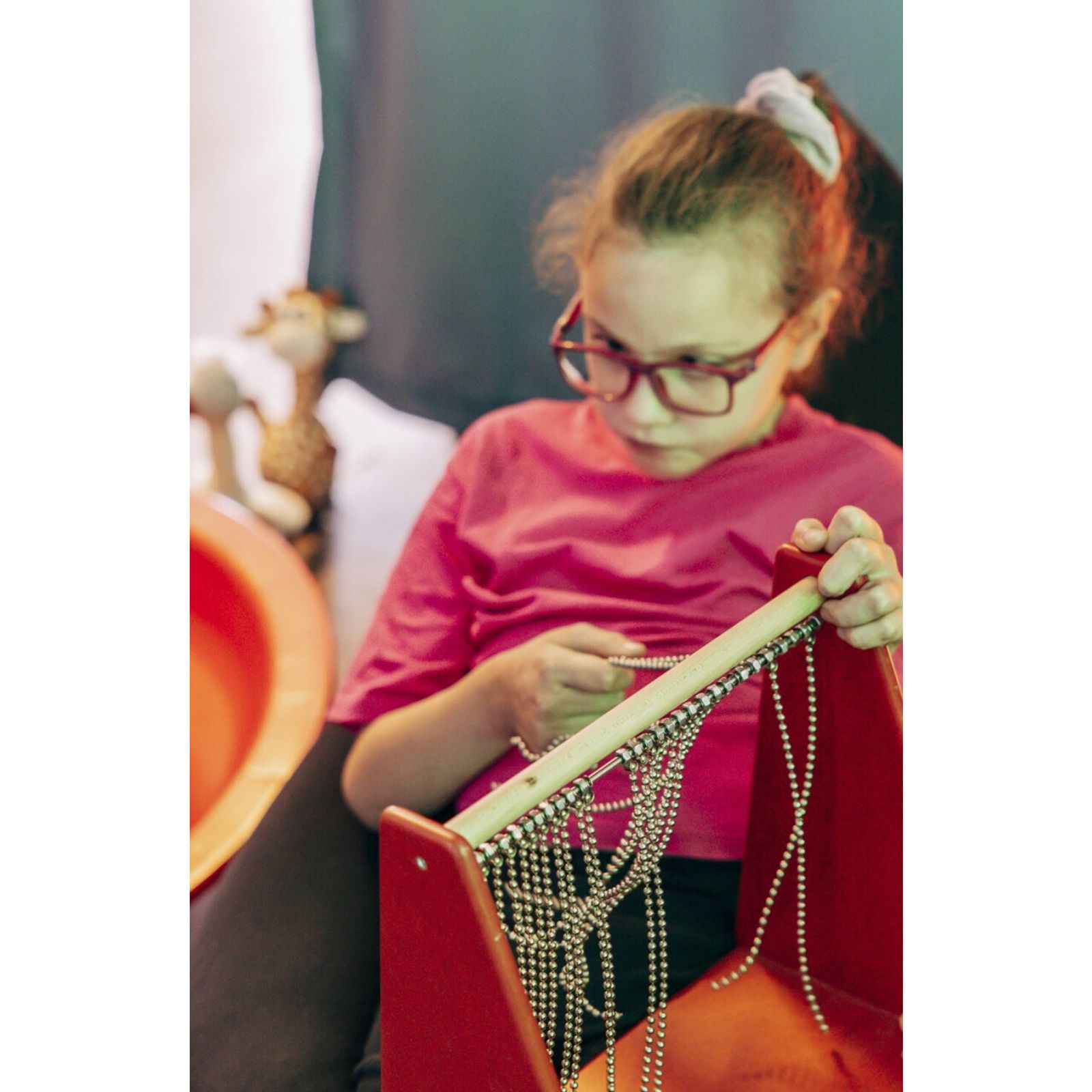 Sensory Bead Curtain - Table Activity