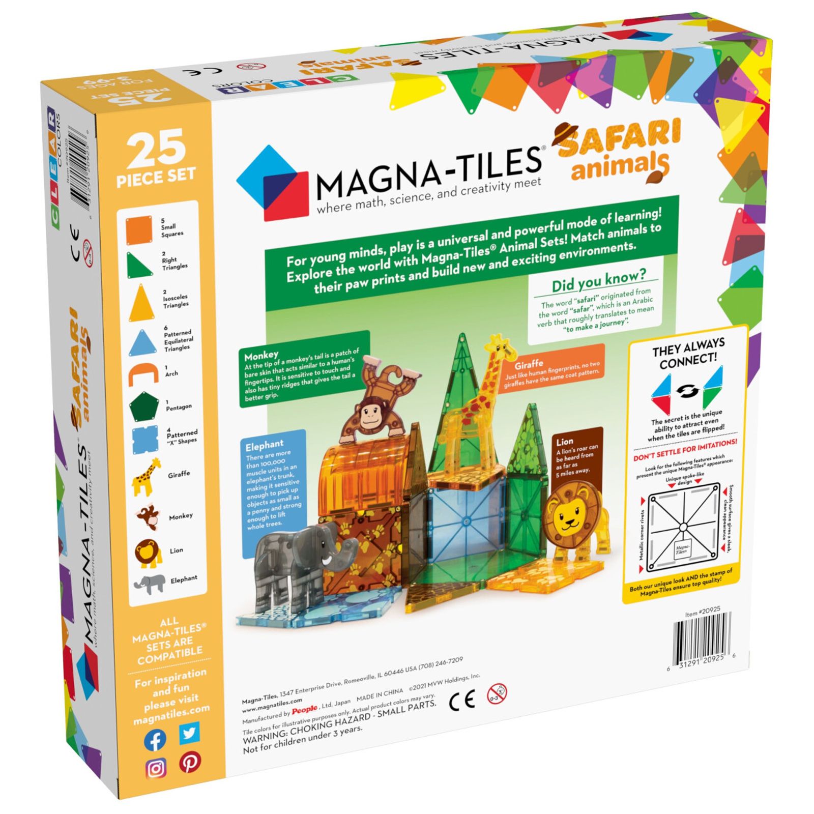 Magna Tiles® - Safari Animals   LIMITED SUPPLY