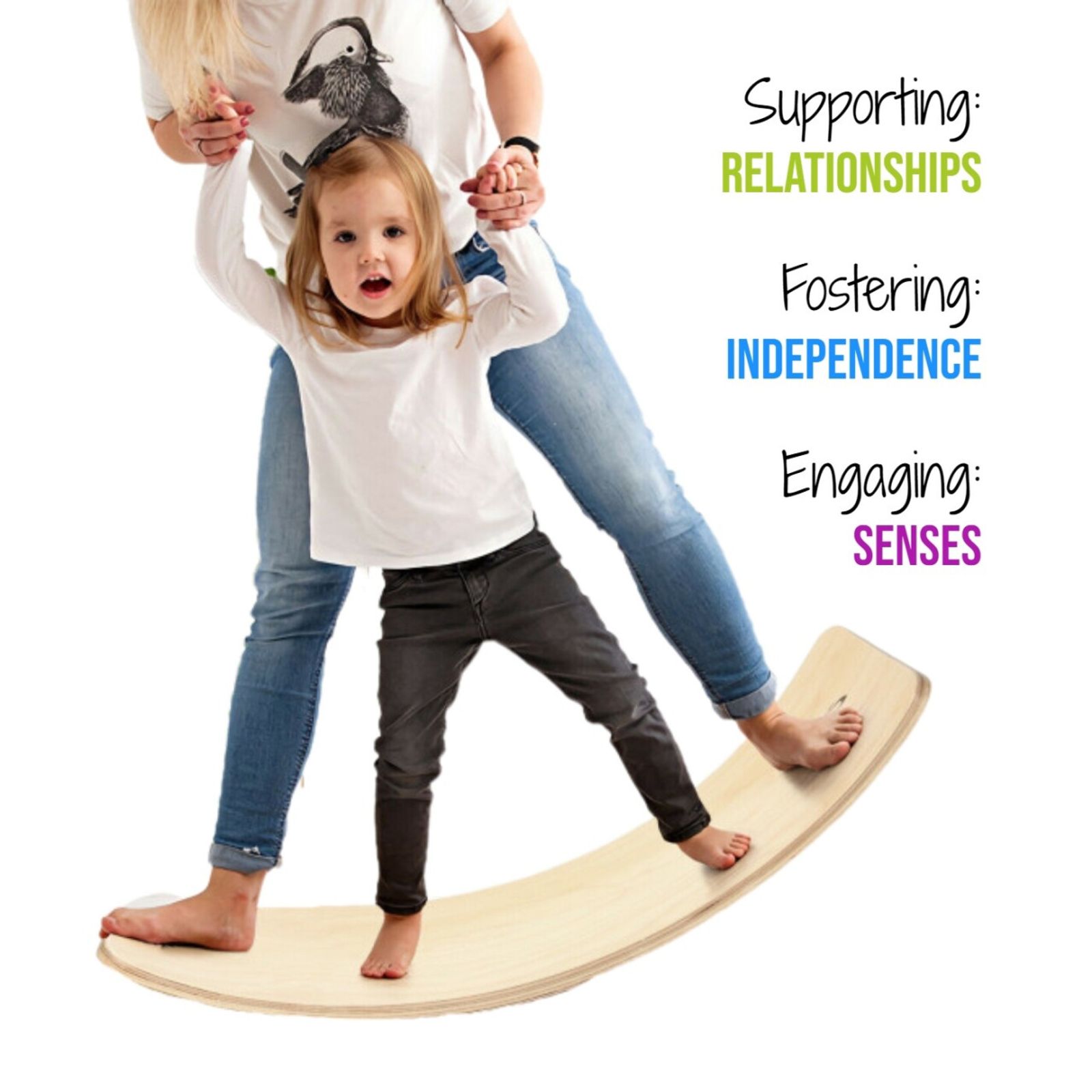 Wood Balance Rocking Board