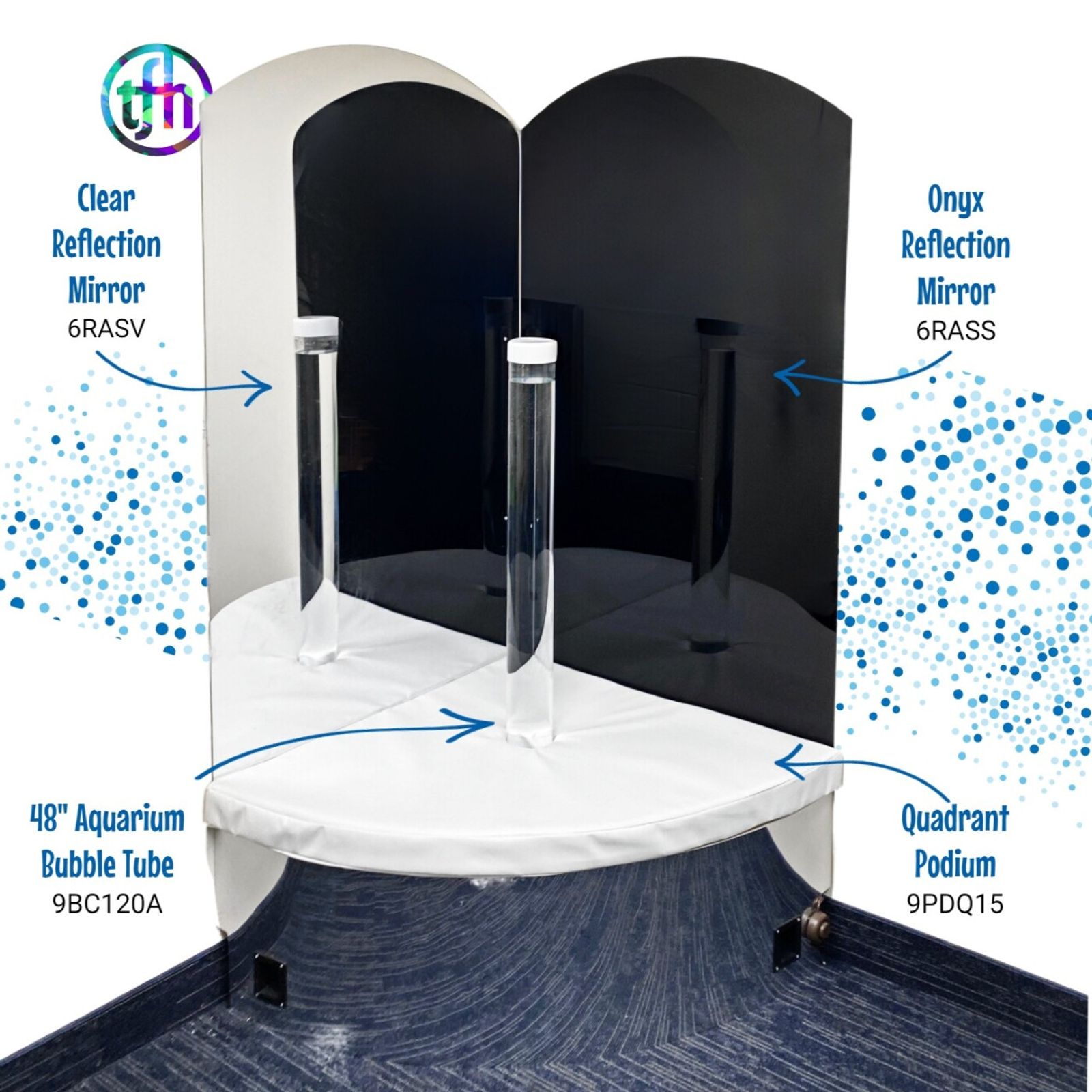 Okrossbar akrylplastspegel