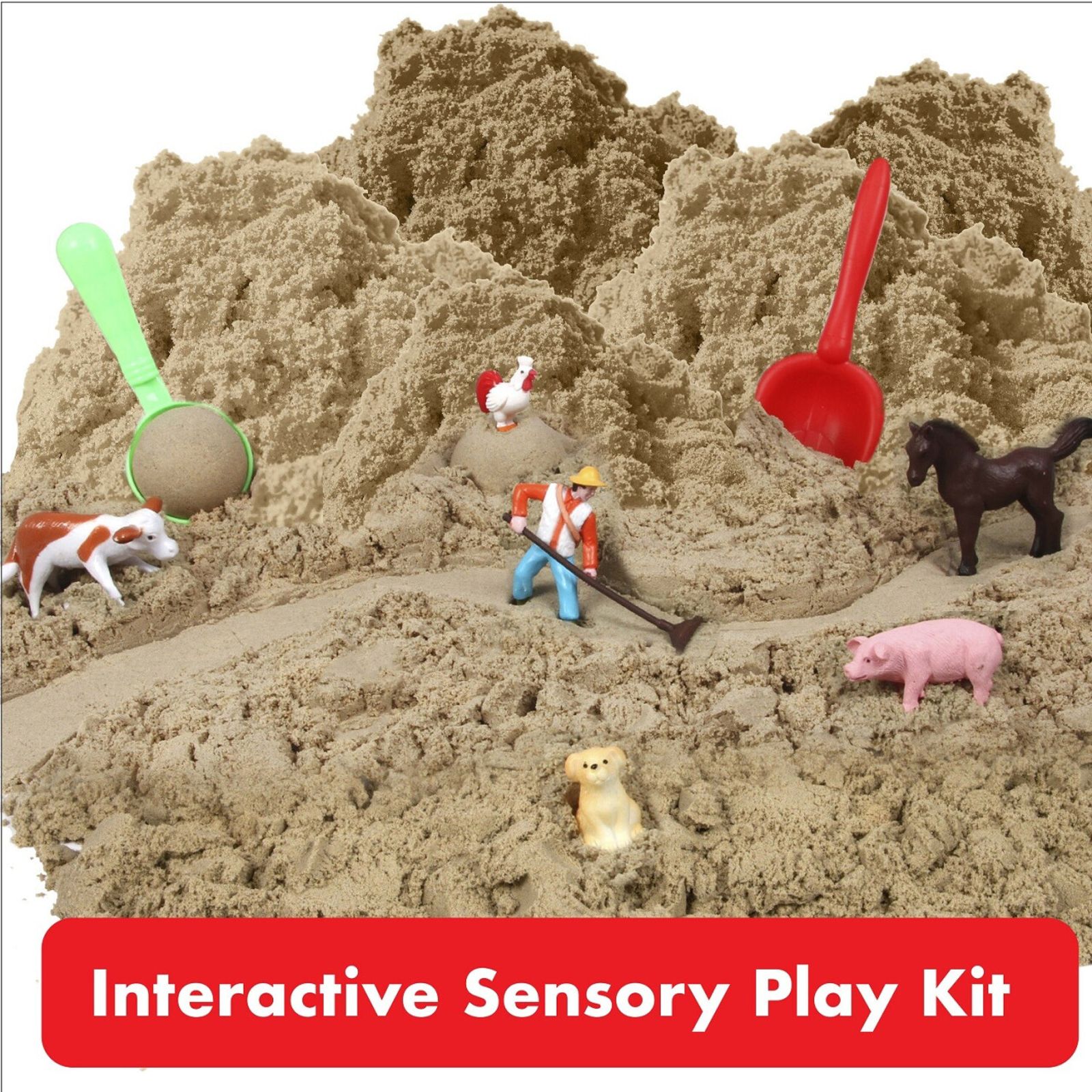 Sense & Grow Sensory Sand Bin-Farm Animals - LIMITED SUPPLY