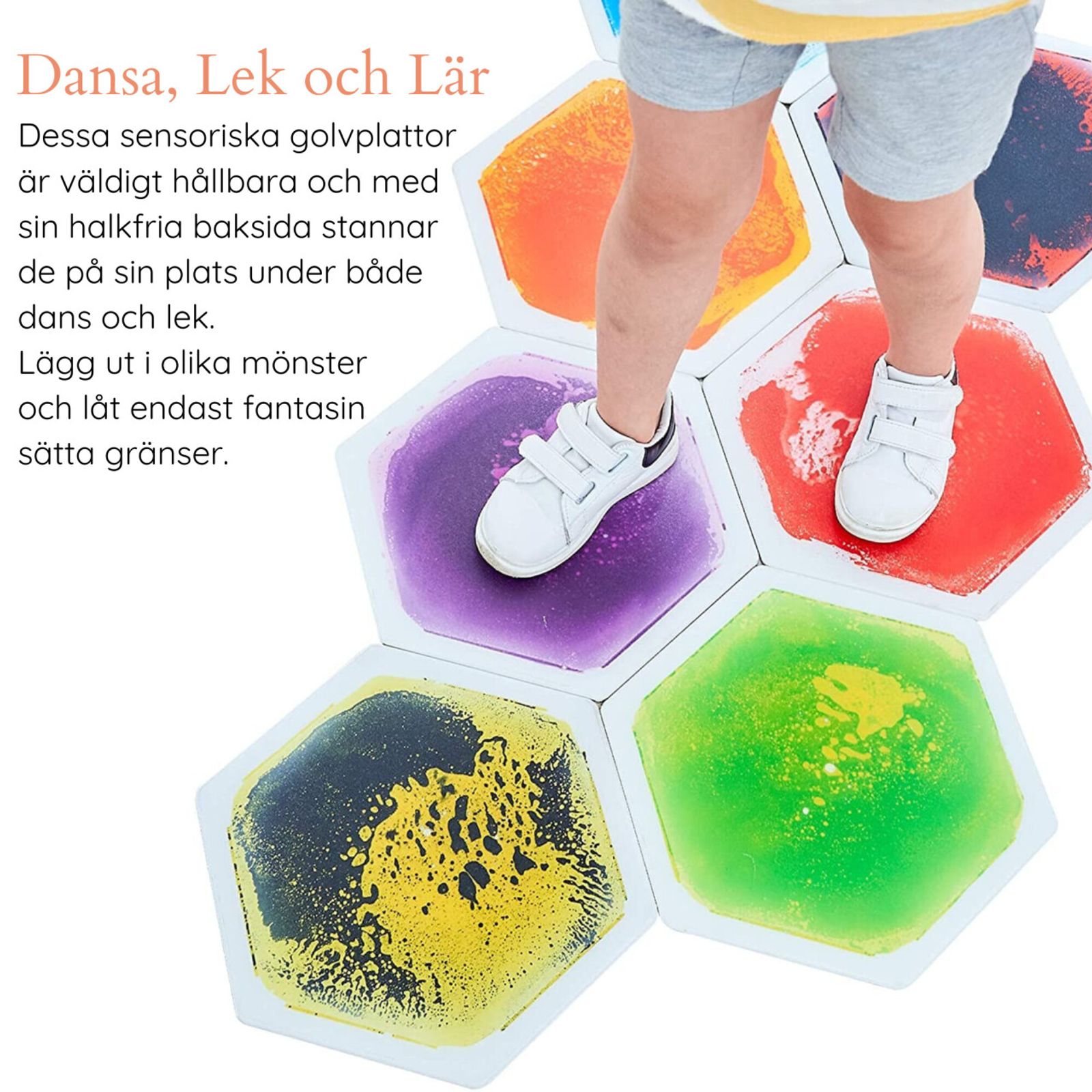 Sensoriska Plattor Mini Hexagon