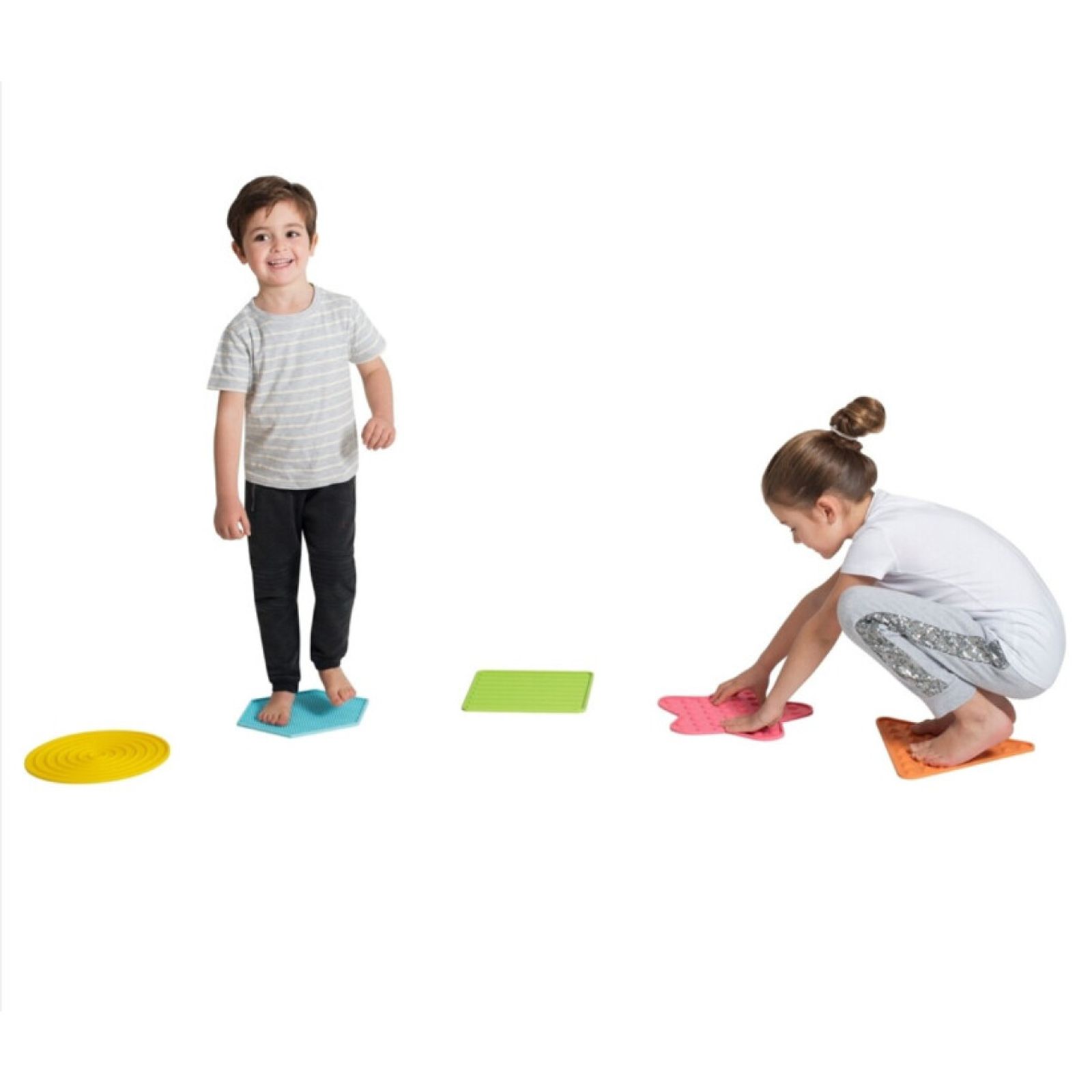 Sensoriska Taktila mattor - 5-pack