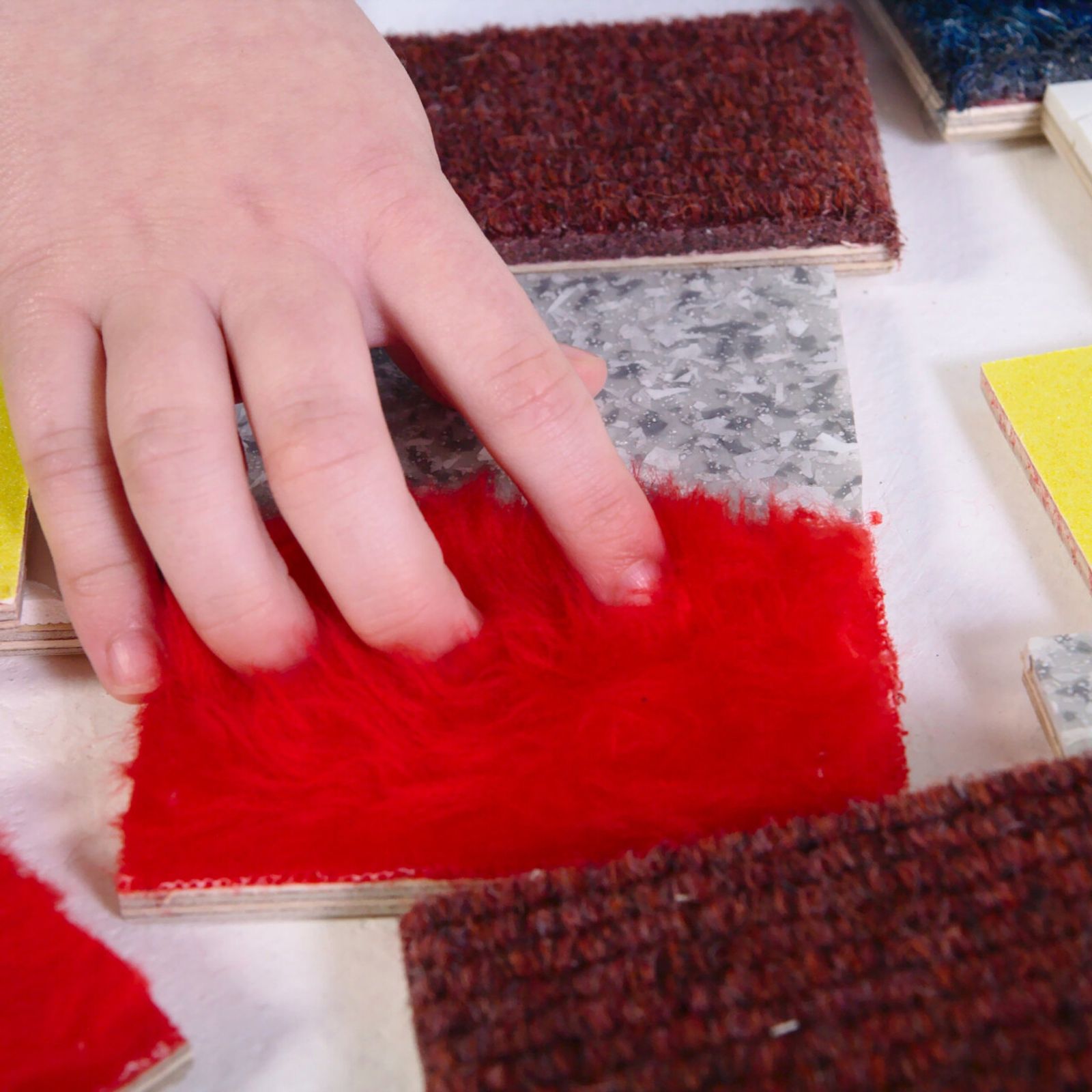 Tactile Box - 10 Pairs - Wood-backed Materials