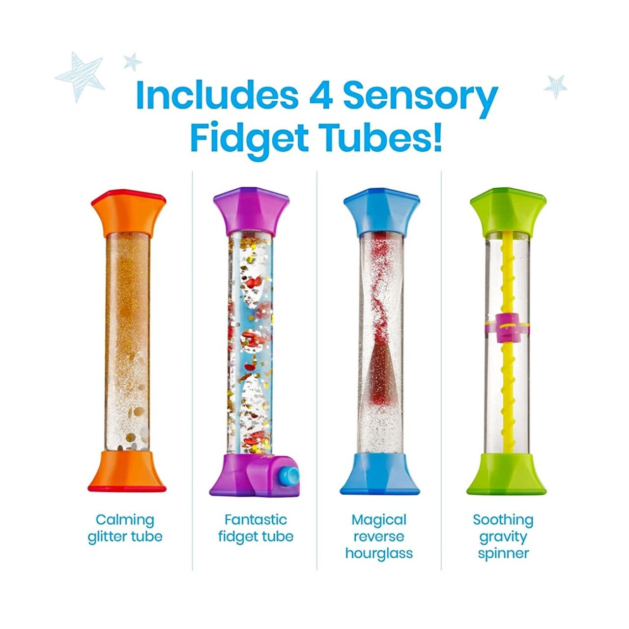 Sensory Fidget Tubes | STEM Learning Resource Calming Visual | TFH Canada