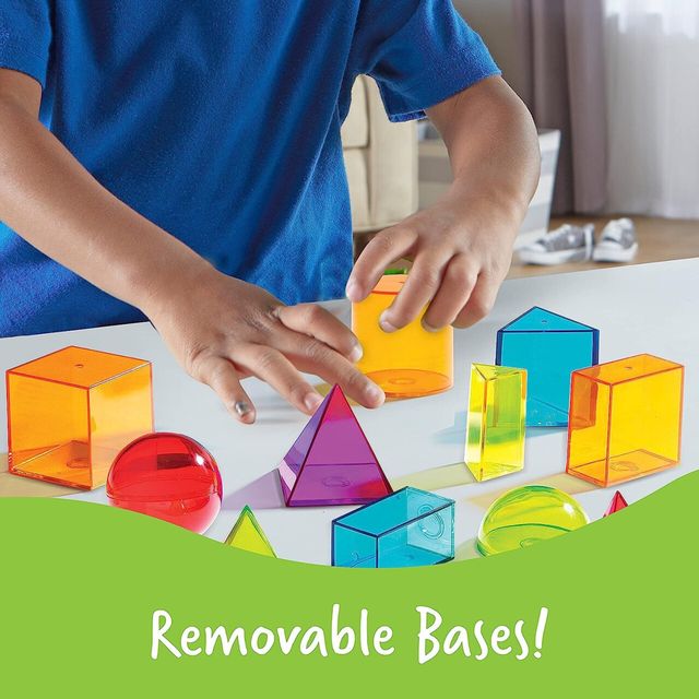 Transparent Geometric Solids Shape Set