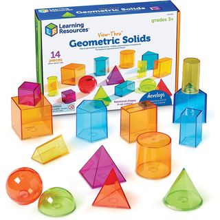 Transparent Geometric Solids Shape Set