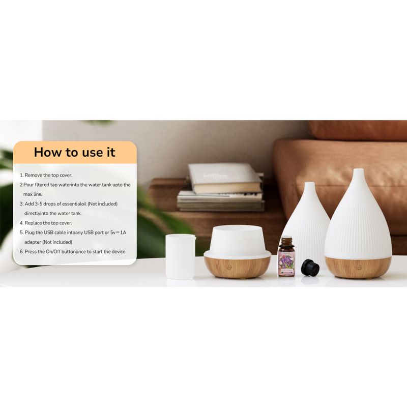  Ultrasonic LED Aroma Diffuser