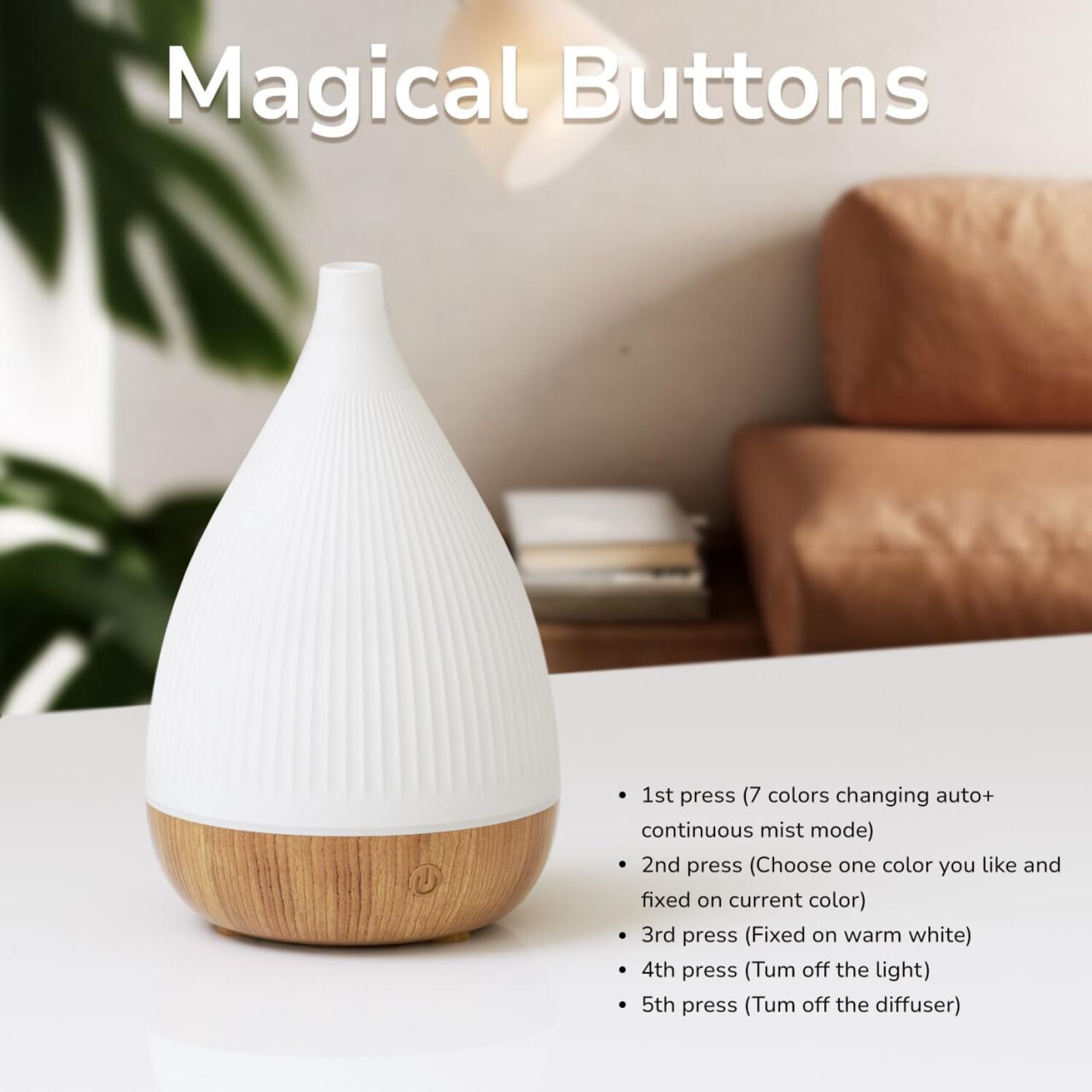  Ultrasonic LED Aroma Diffuser