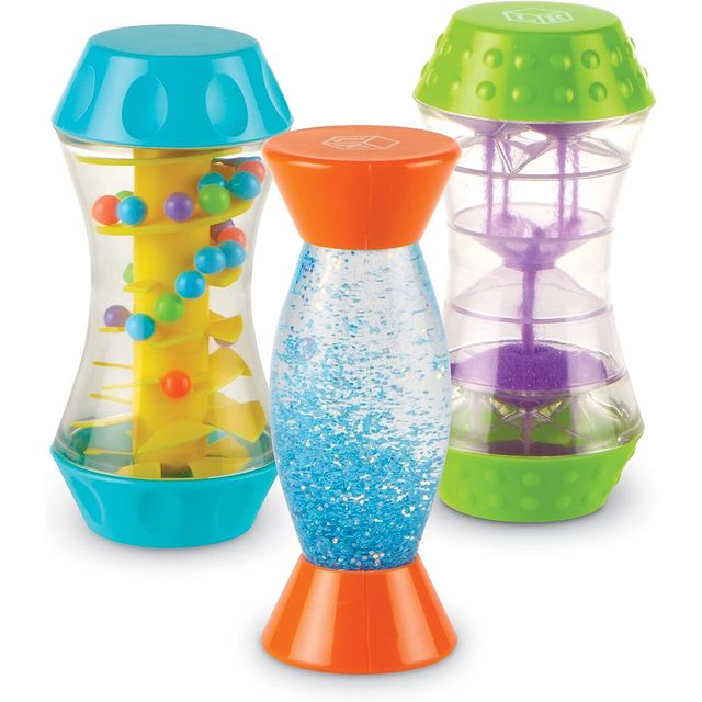 Clear Swirl Glitter Ball Set