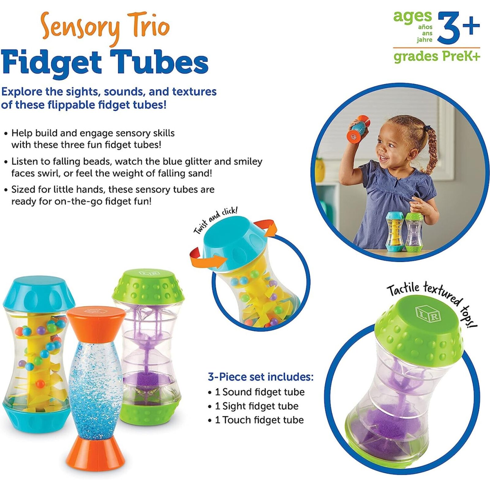 Sensory Trio Fidget Tubes