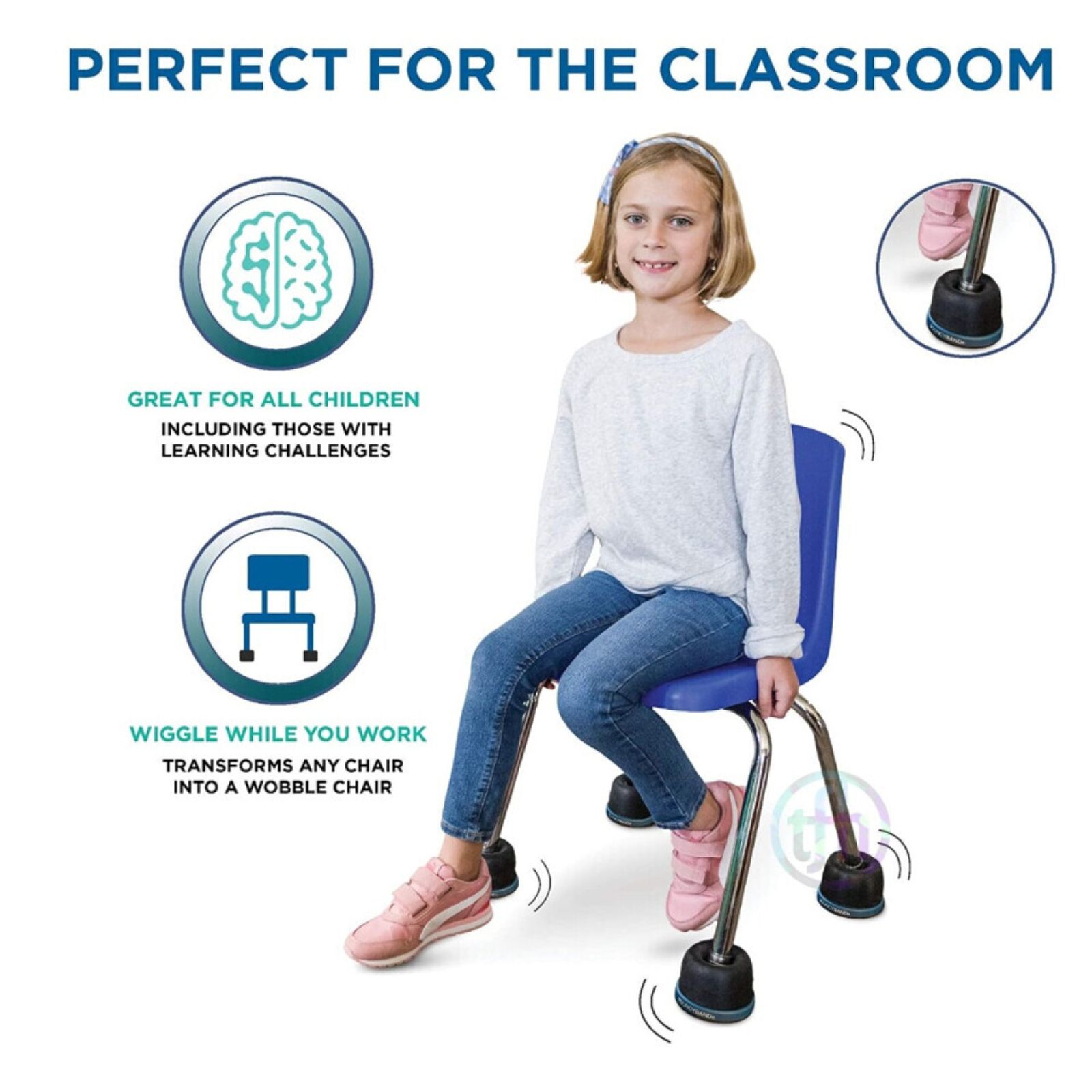 Bouncyband® Wiggle Wobble Chair Feet 