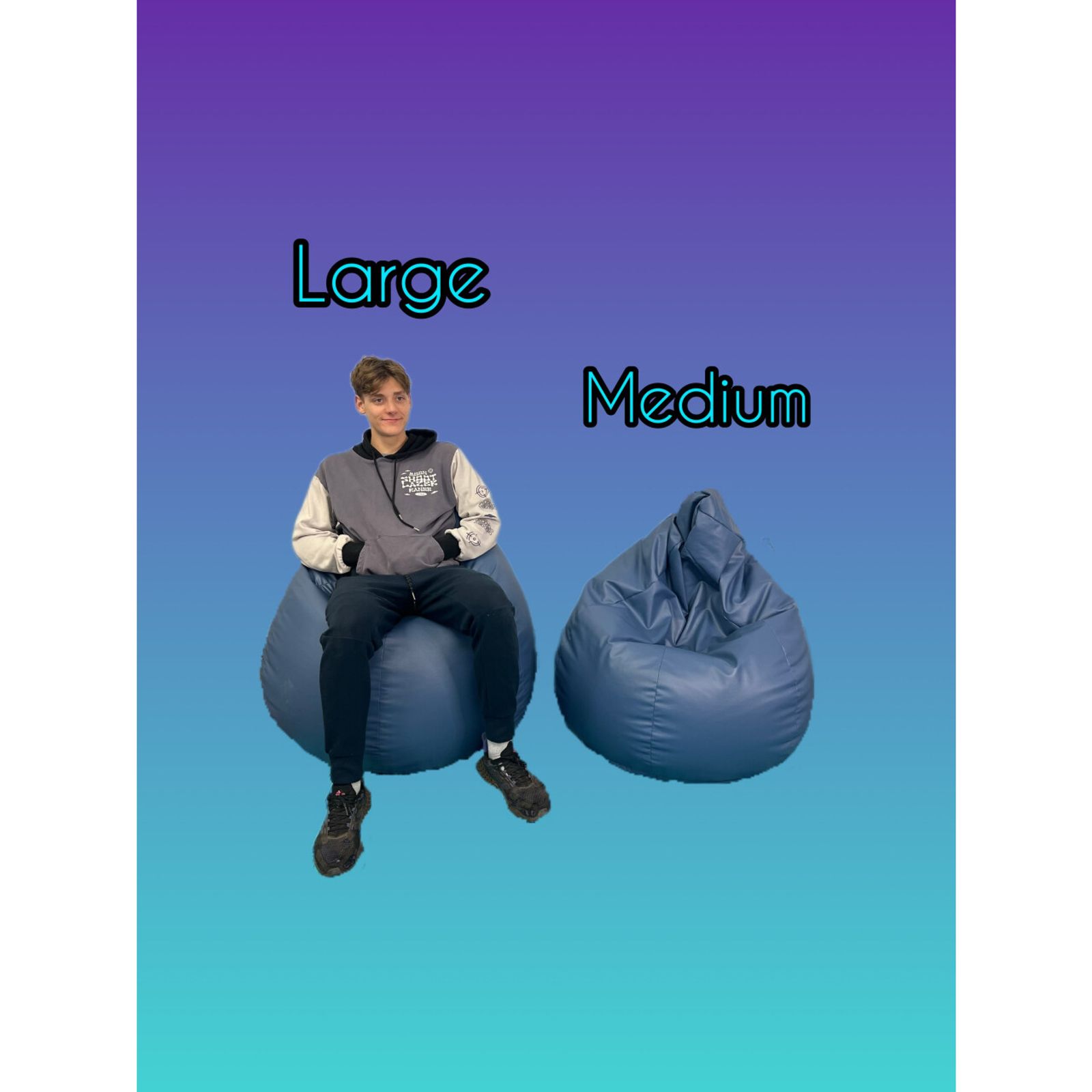 Large Bean Bag Chair Seating