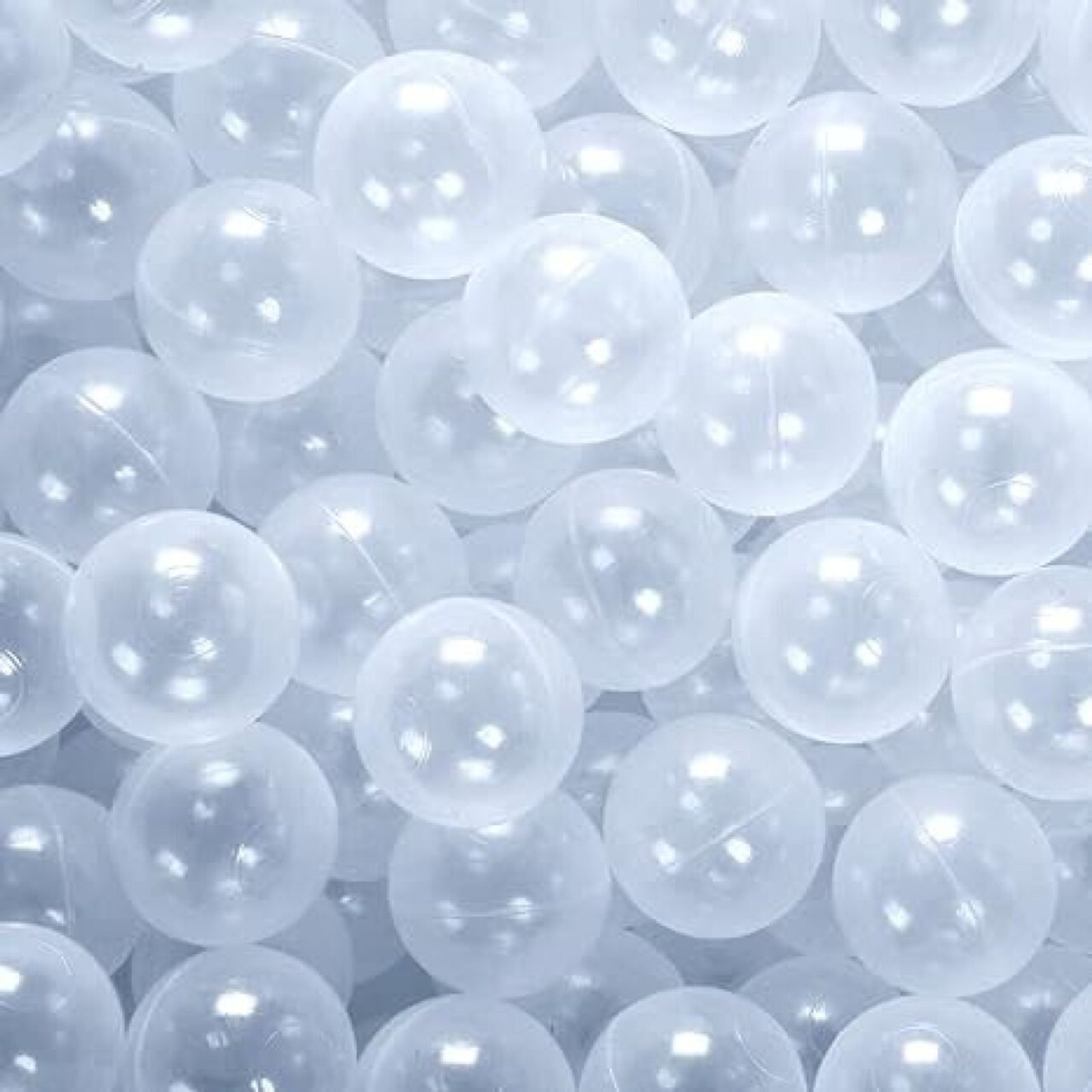 Clear Antimicrobial Ball Pool Balls - Drop Ship