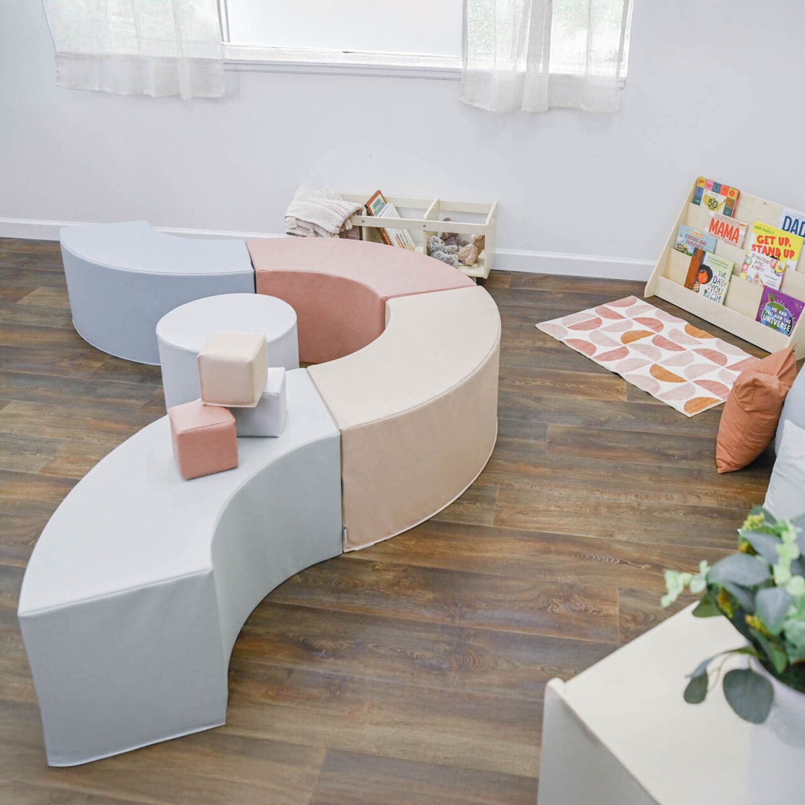 Childrens Factory 5 Piece Curve Seating - Drop Ship