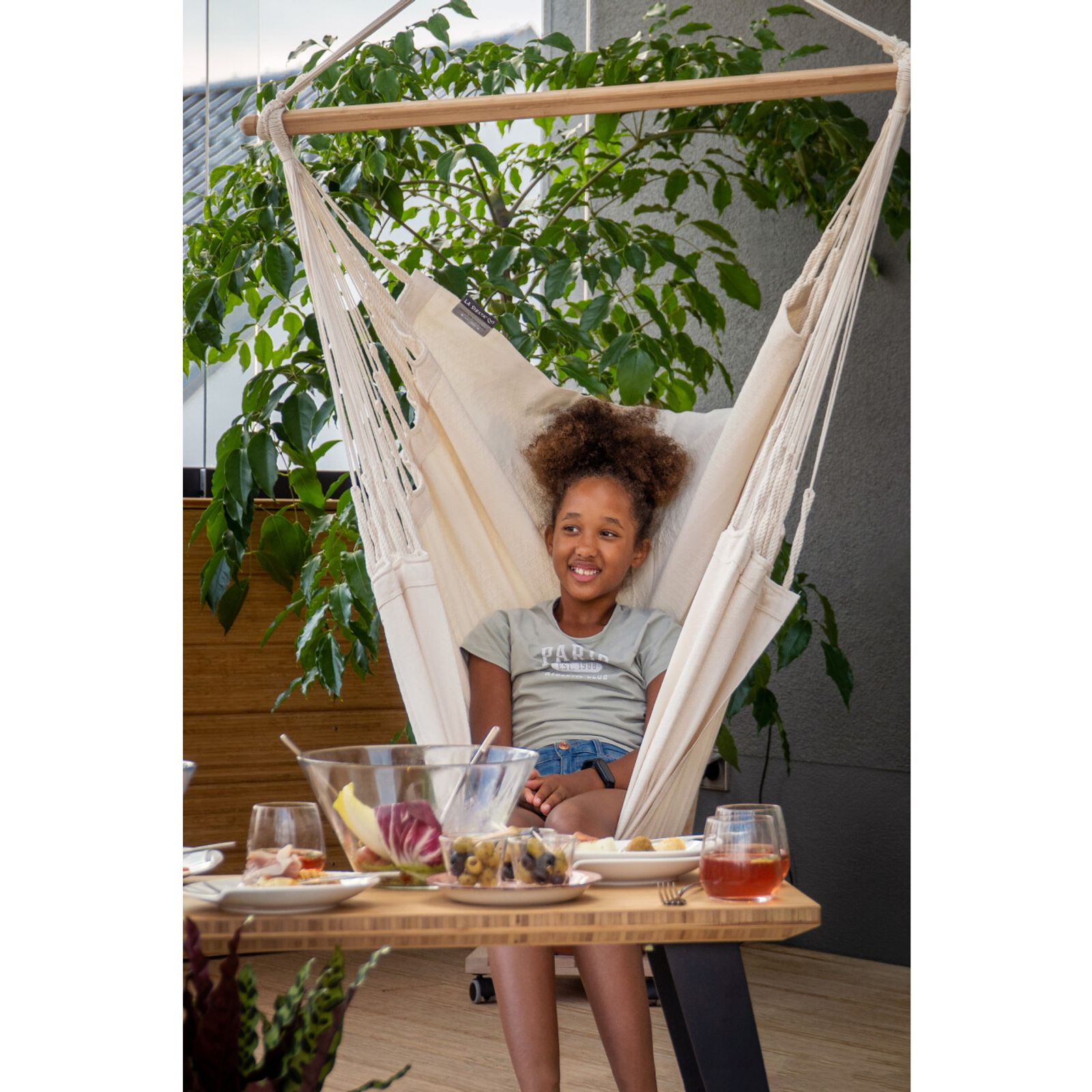 Habana Latte Organic Cotton Hammock Chair - Drop Ship