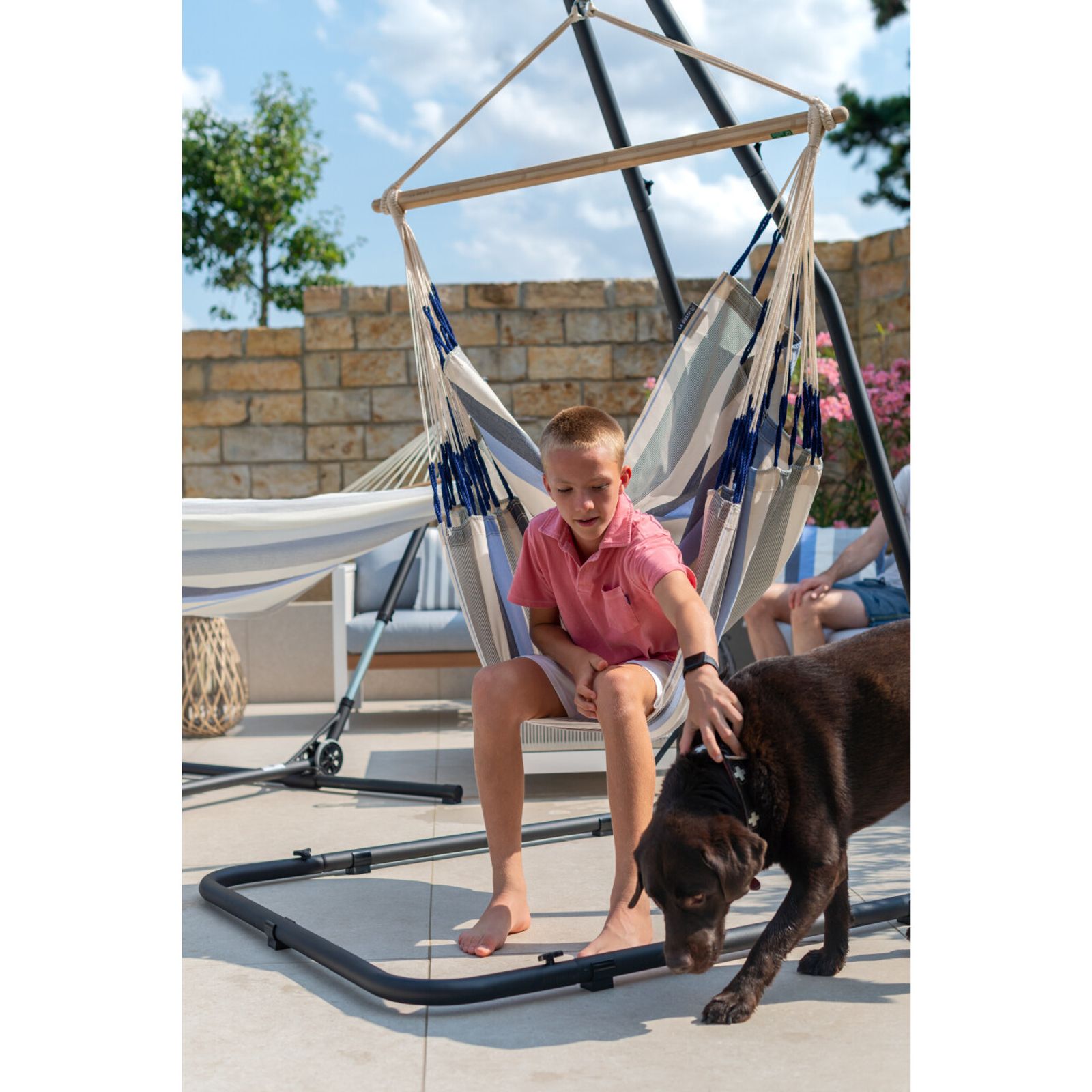 Hammock Chair Stand Amura Anthracite - Drop Ship 