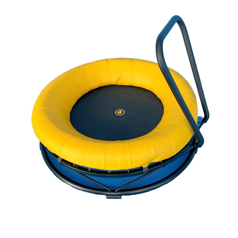 Padded Indoor Trampoline with Handlebar