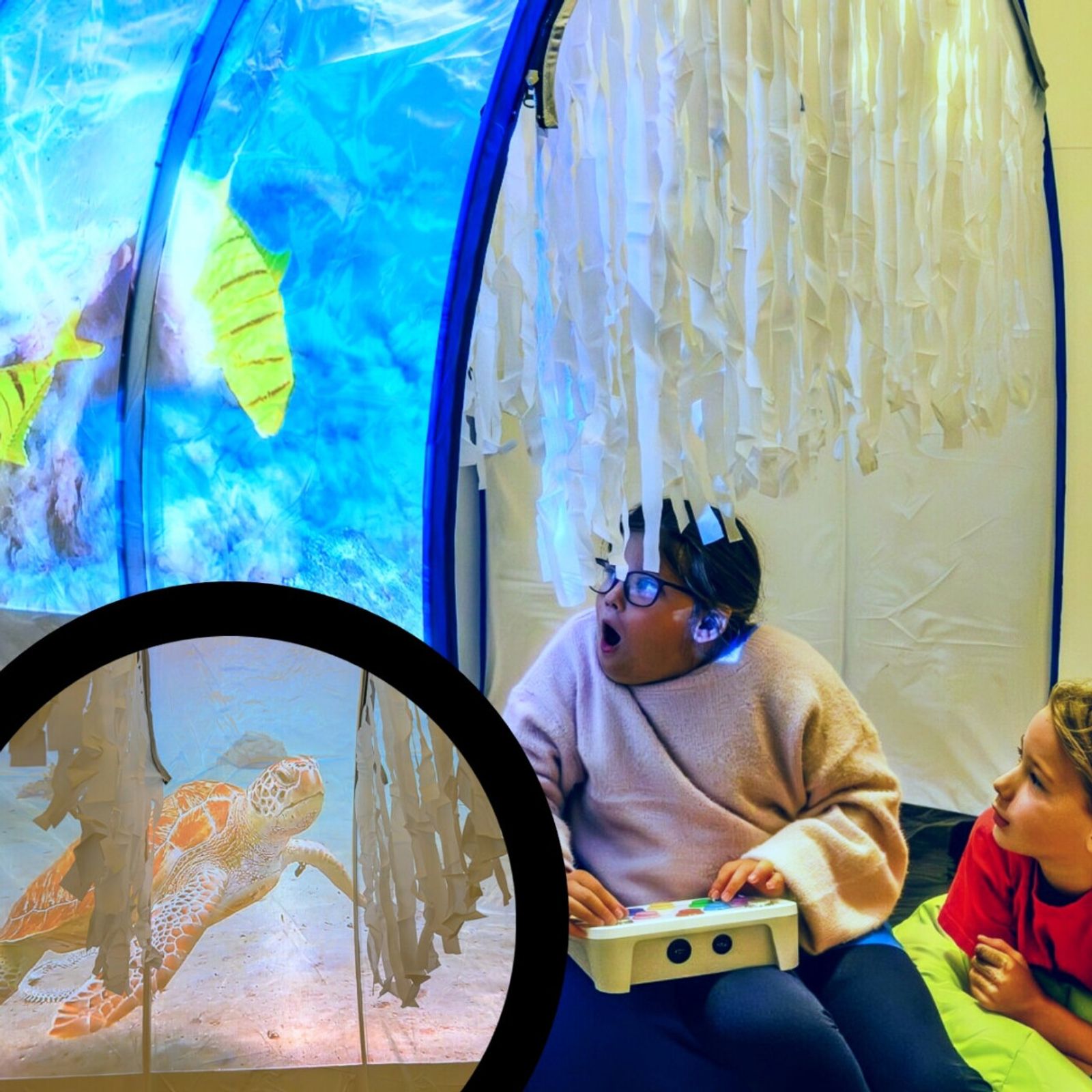 Whisper Wash White Sensory Tunnel