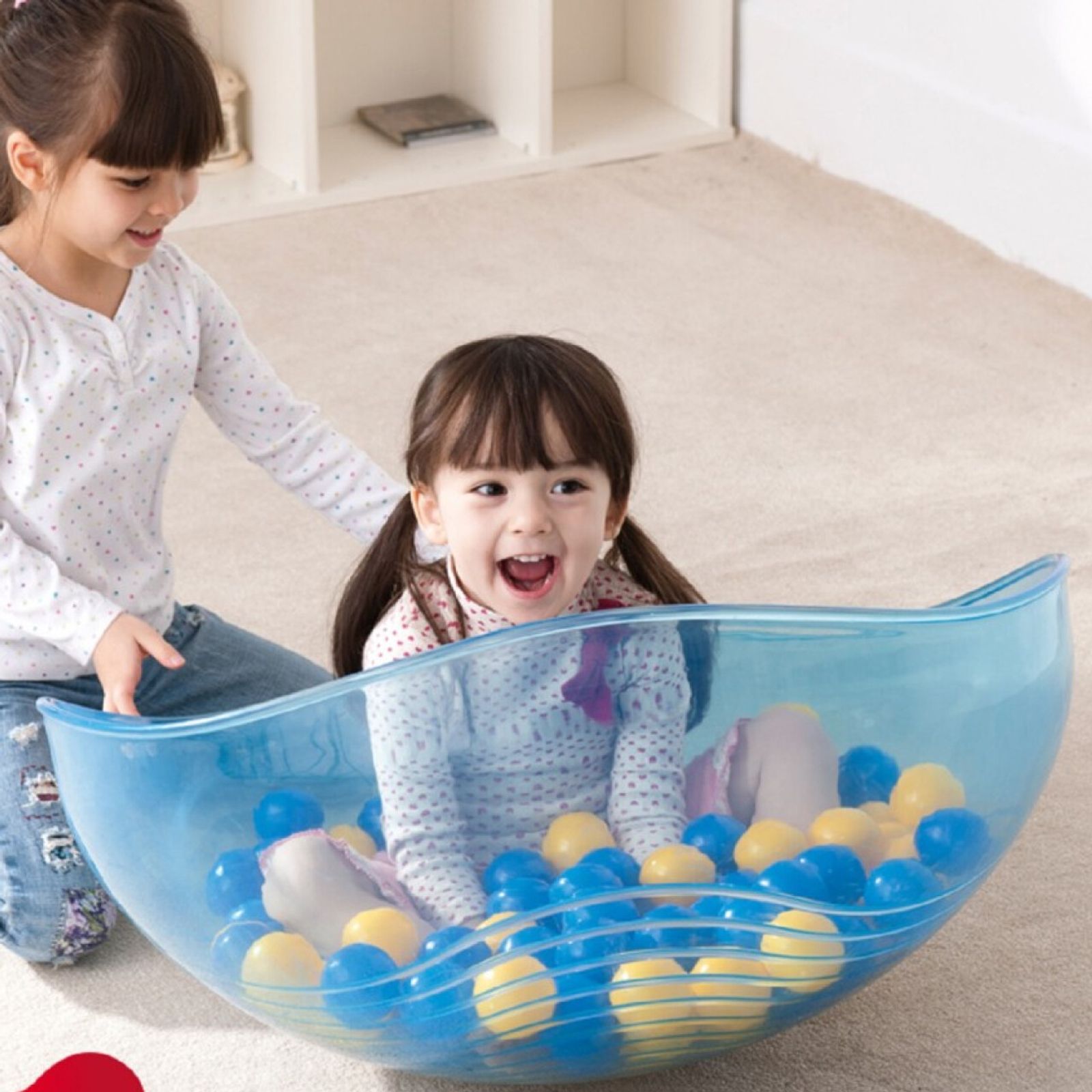 Rocking Bowl Clear Blue - Drop Ship 