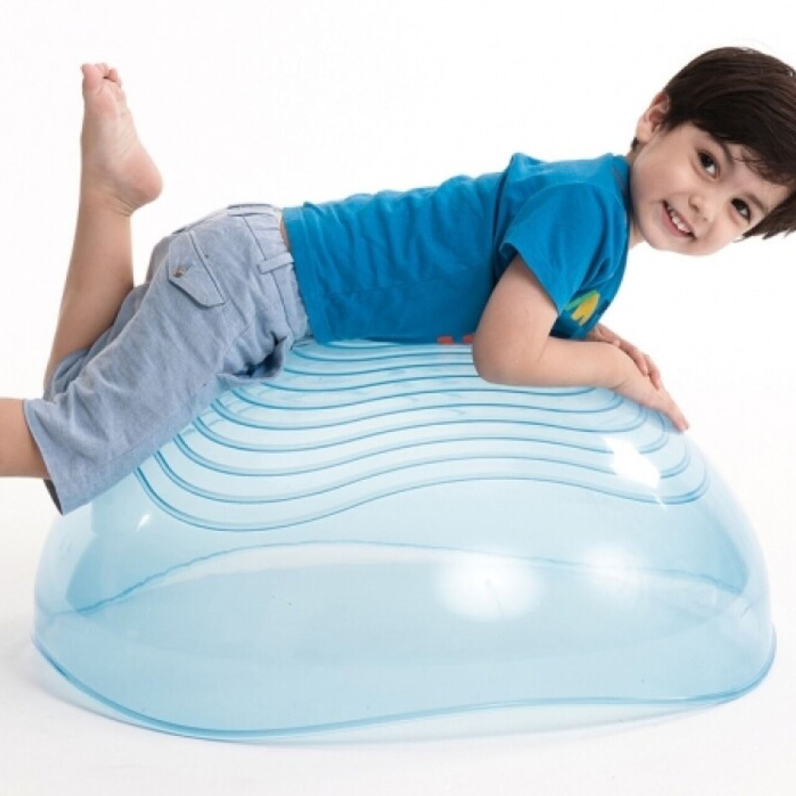 Rocking Bowl Clear Blue - Drop Ship 