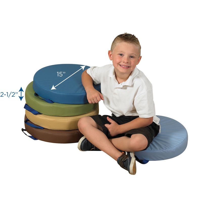 Round Contemporary Floor Cushions  