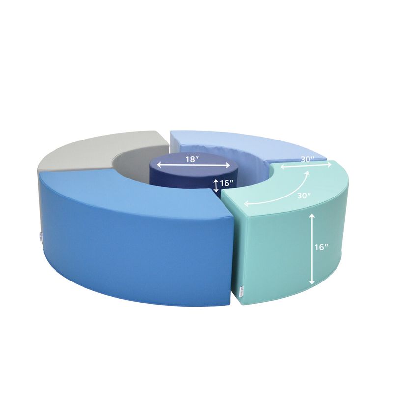 Childrens Factory 5 Piece Curve Seating 