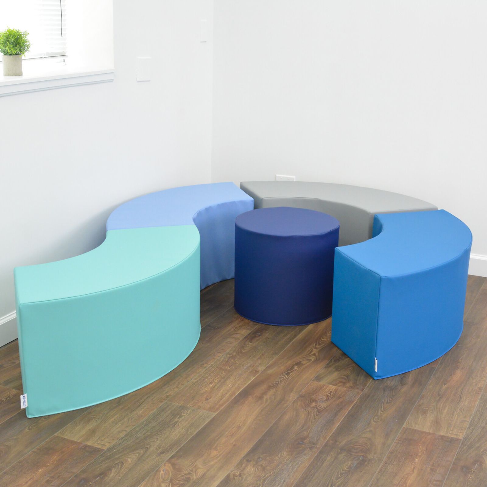 Childrens Factory 5 Piece Curve Seating - Drop Ship