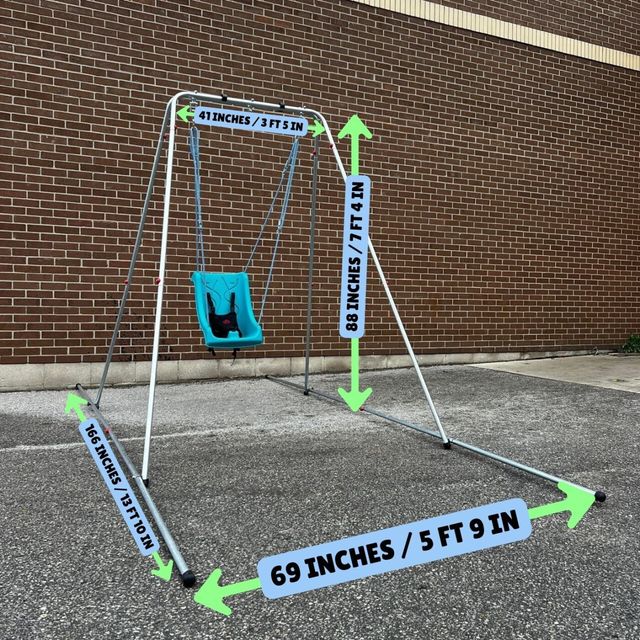 Fold Away Swing Frame with Stabilizers