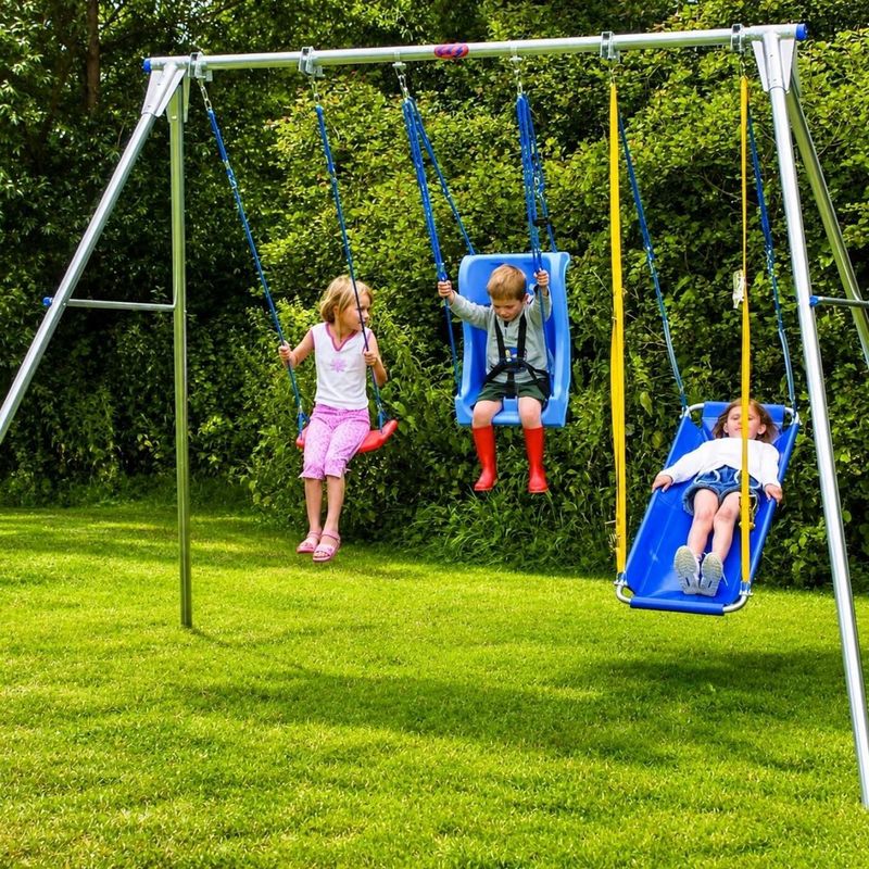 Mighty Swing Frames - Three Swings Wide