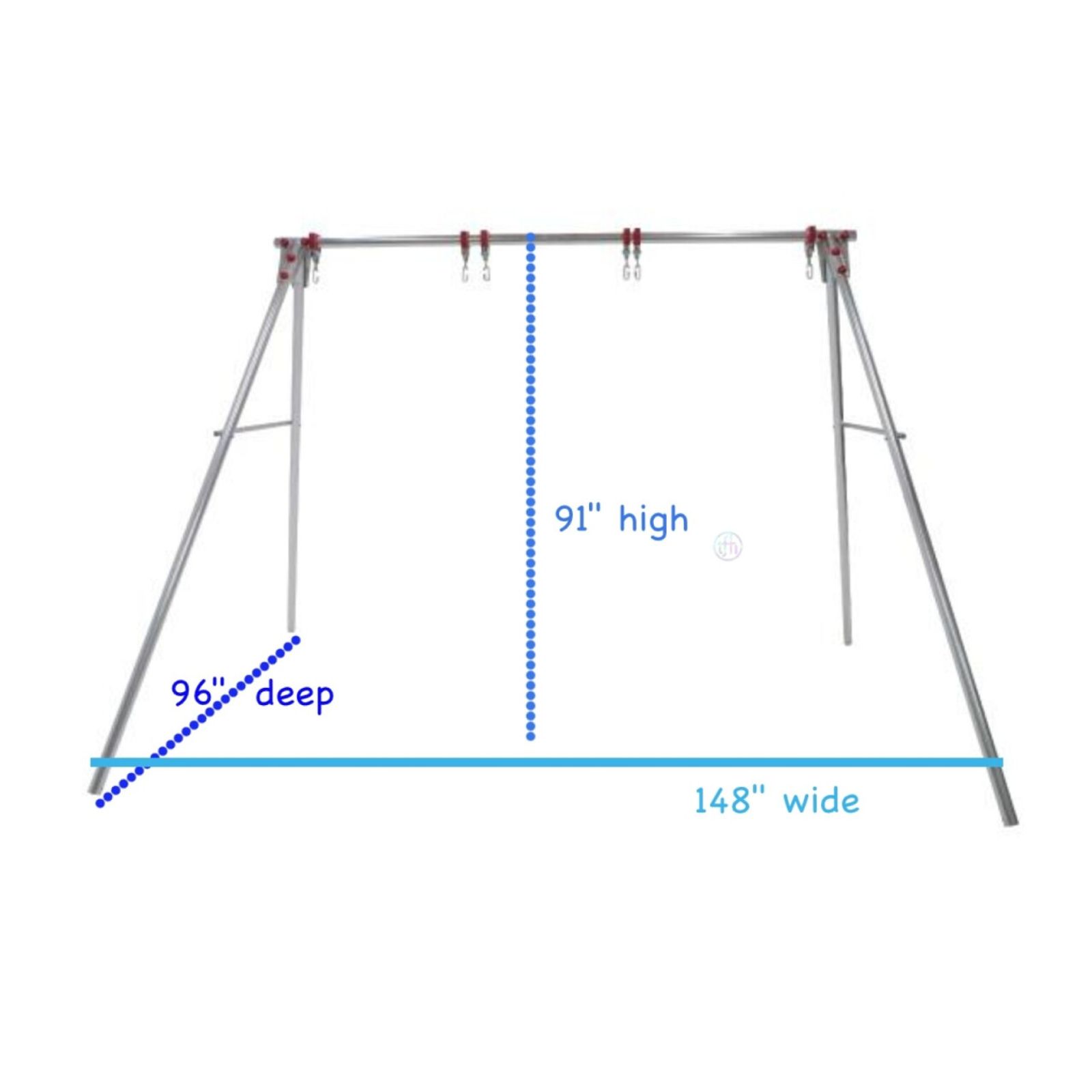 Mighty Swing Frames - Three Swings Wide