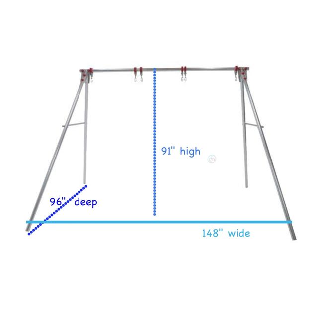 Mighty Swing Frames - Three Swings Wide