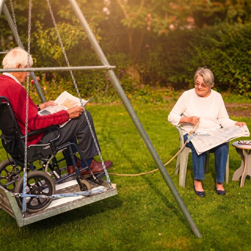 Wheelchair Accessible Swing & Frame