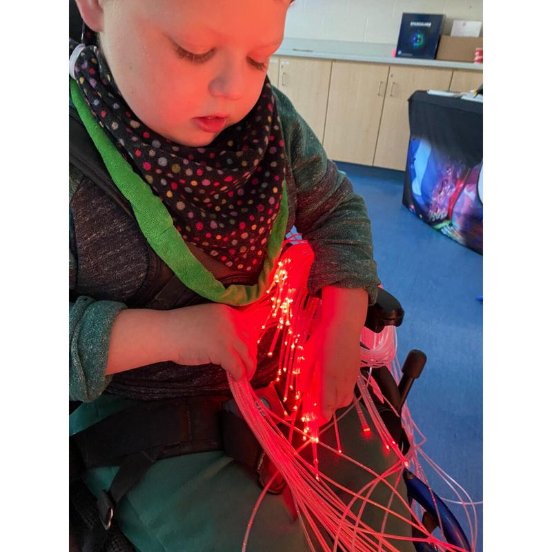 Interactive Fiber Optic Spray