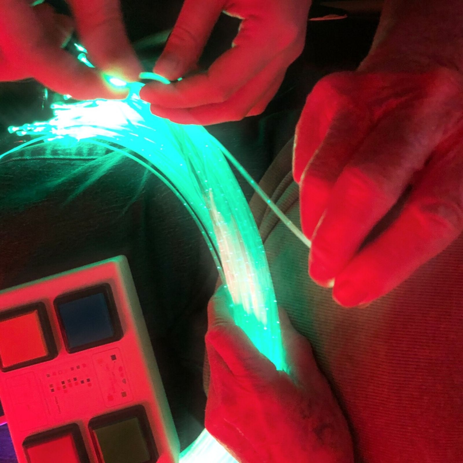 Wireless Controlled Fibre Optic Spray