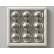 Bubblig spegel - VIT