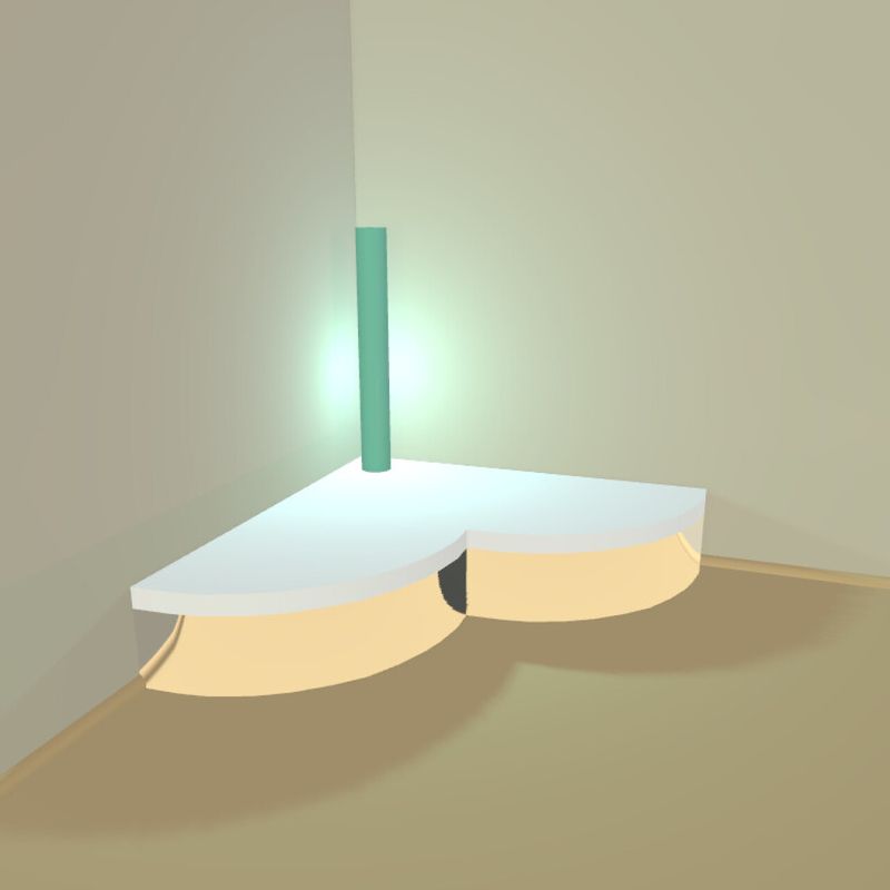Square Corner Tube Podium