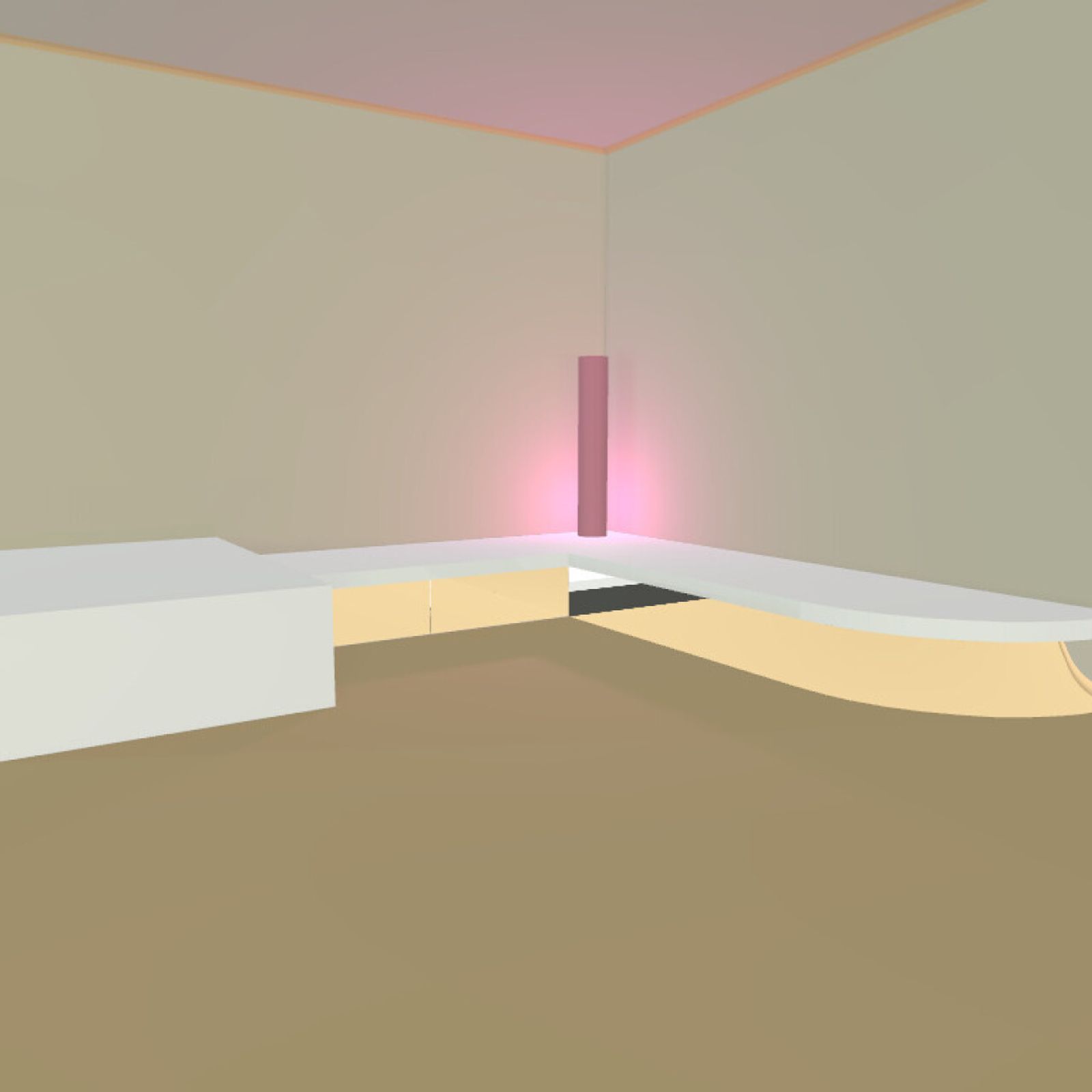 Square Corner Tube Podium