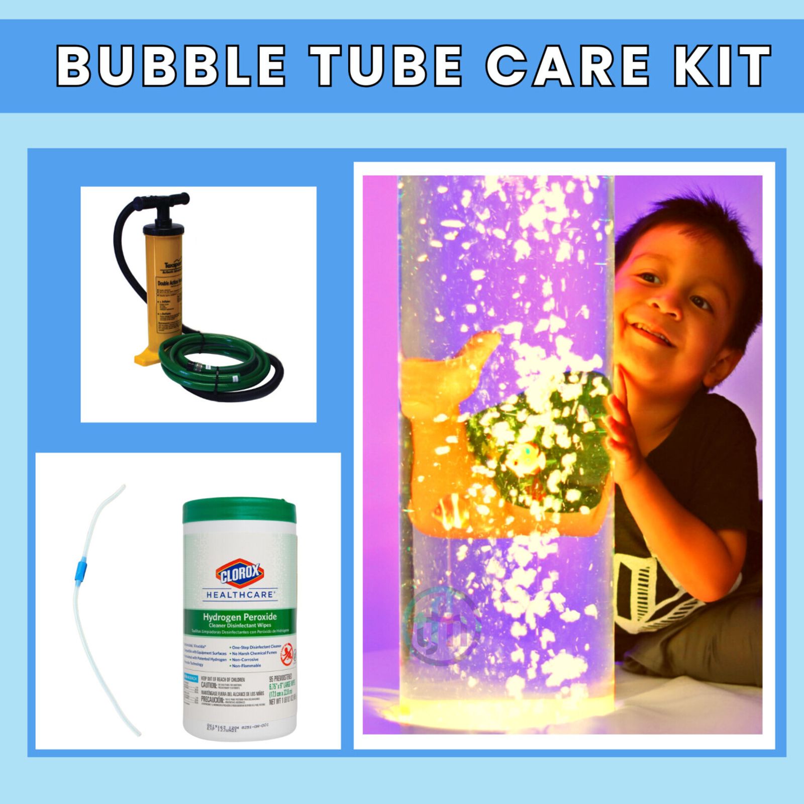Bubble Tube Care Kit - FREE SHIPPING