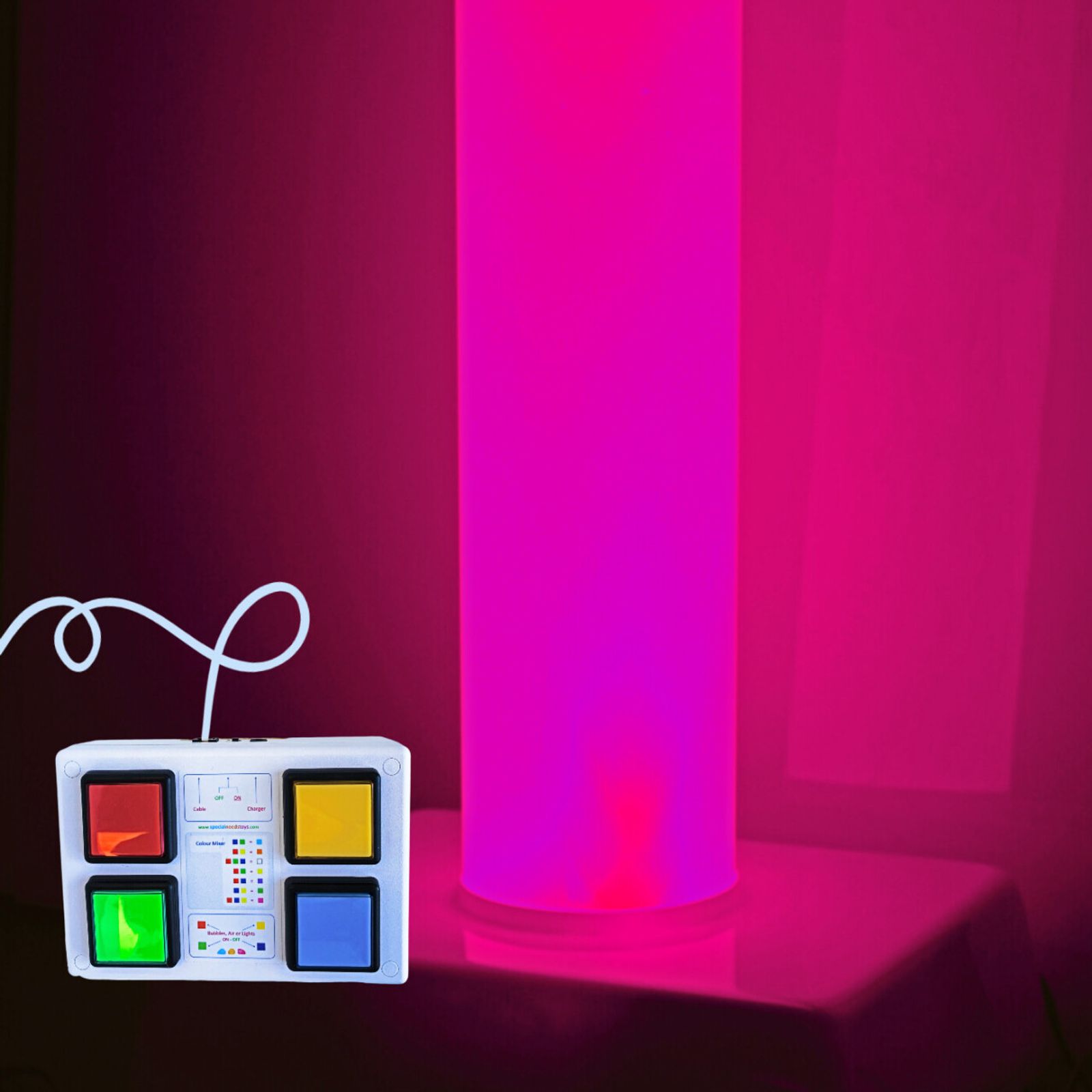 Silent Rainbow Frosted Tube, Interactive