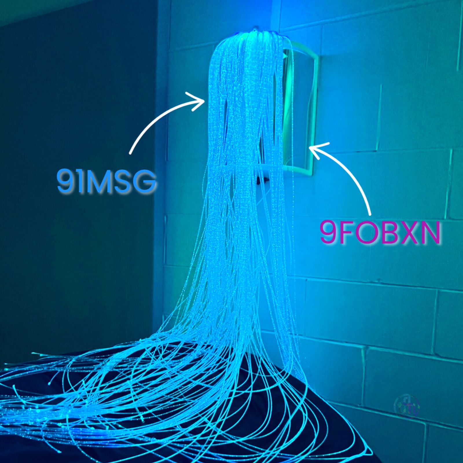 Fibre Optic Light Wall Sconce