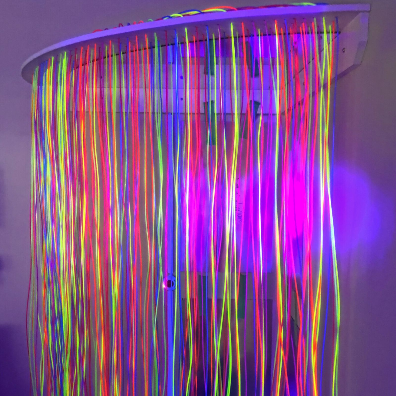 Corner Fibre Optic WaterFall Shelf