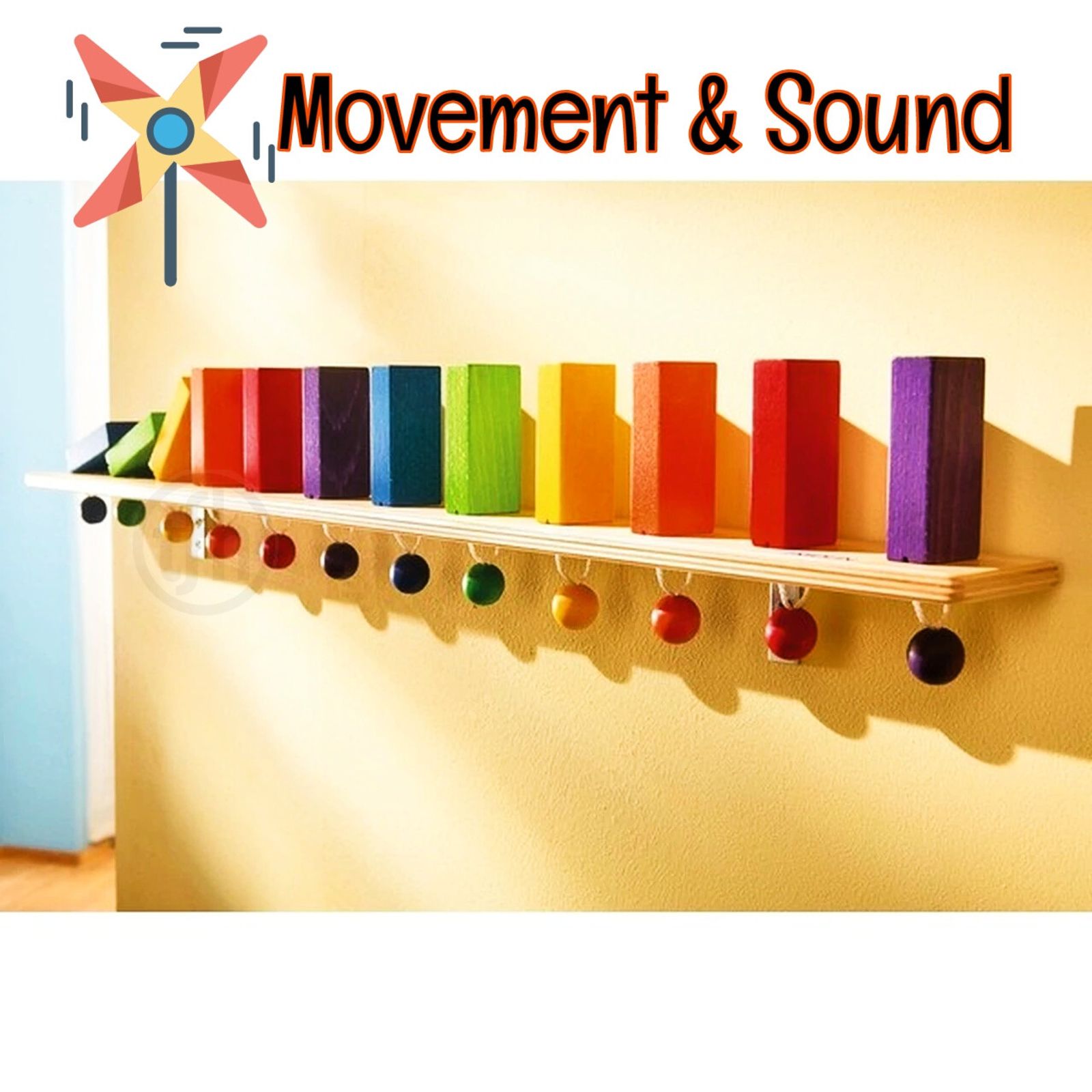 Rainbow Wall Dominoes