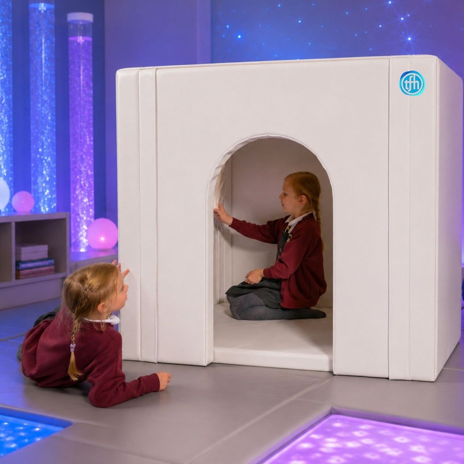 Soft & Safe Mirrored Sensory Den – Foldable Sensory Hideaway with Safe Acrylic Mirrors