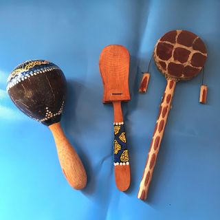 Musical Wooden Tribal Instruments x 3