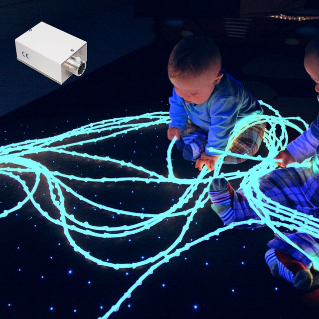 Knotted Fibre Optic Spray with Sparkle Light Source