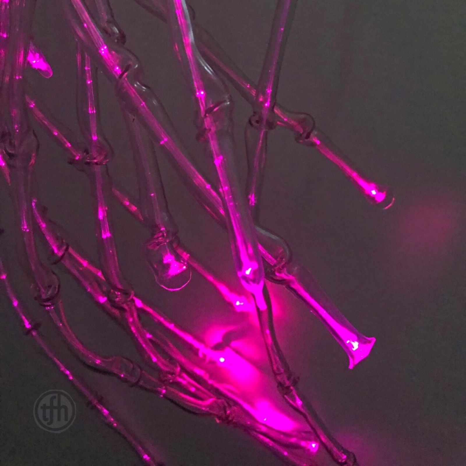 Knotted Fibre Optic Spray with Sparkle Light Source